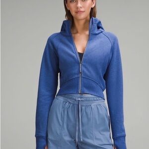 Lululemon Athletica cropped scuba hoodie full zip